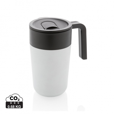 Logo trade promotional giveaway photo of: GRS Recycled PP and SS mug with handle