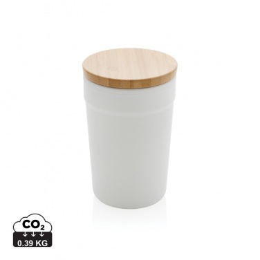 Logo trade promotional merchandise picture of: GRS certified recycled PP mug with bamboo lid