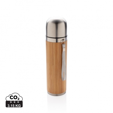 Logotrade corporate gift picture of: Bamboo vacuum travel flask