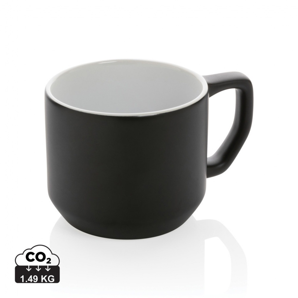 Logo trade promotional items picture of: Ceramic modern mug 350ml
