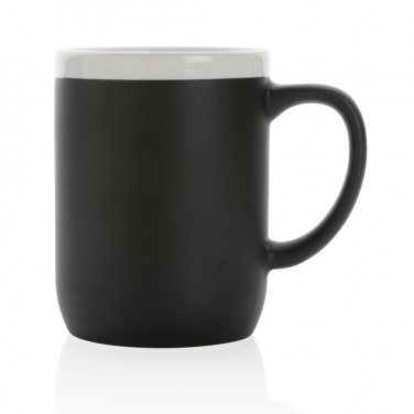 Logo trade corporate gifts image of: Ceramic mug with white rim 300ml