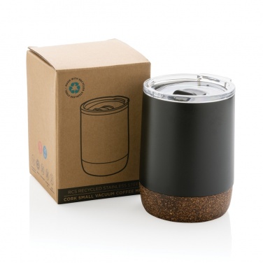 Logotrade business gift image of: RCS Re-steel cork small vacuum coffee mug