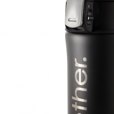 Logo trade promotional giveaways image of: RCS Recycled stainless steel easy lock vacuum mug