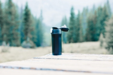 Logo trade corporate gifts image of: RCS Recycled stainless steel easy lock vacuum mug