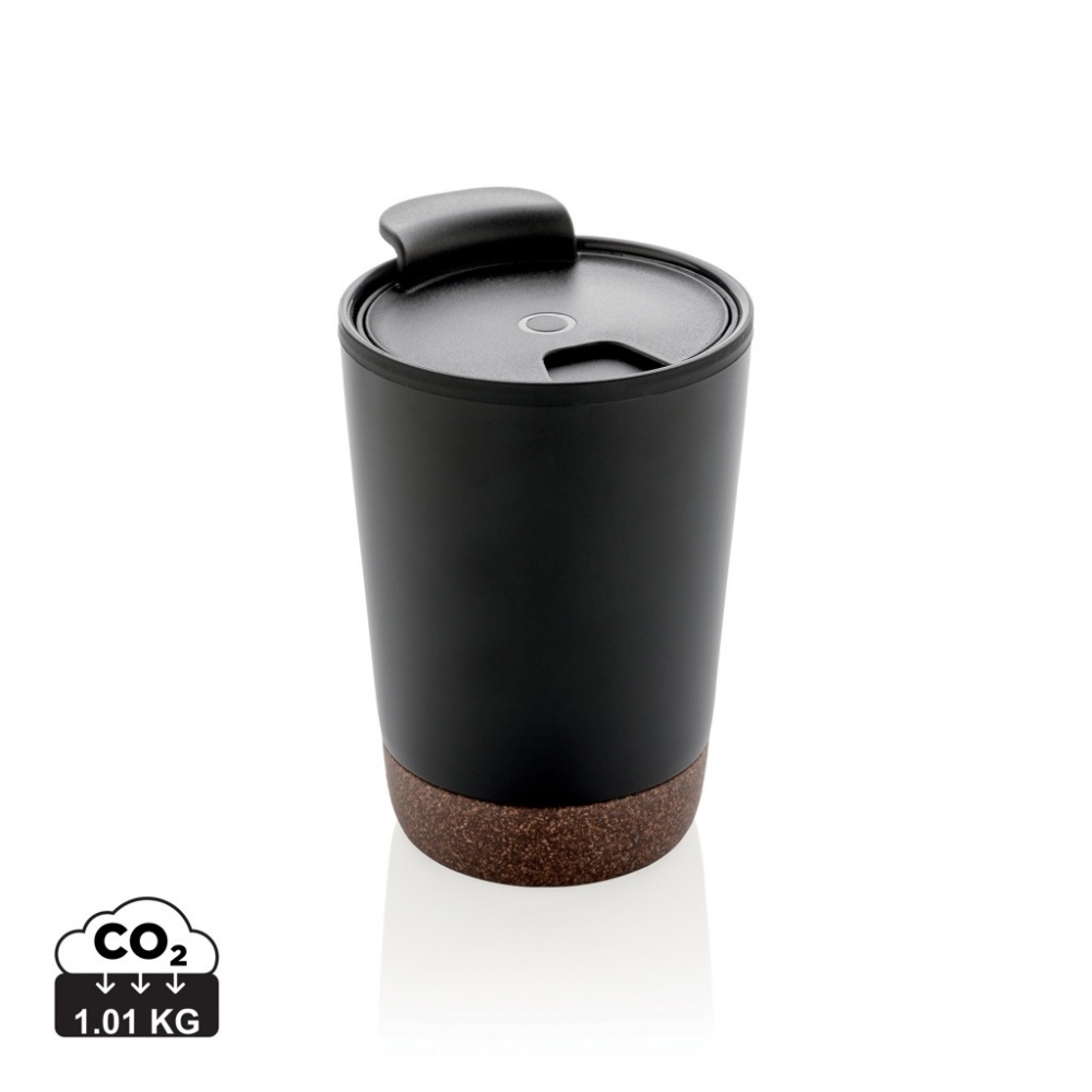 Logo trade advertising products picture of: GRS RPP stainless steel cork coffee tumbler