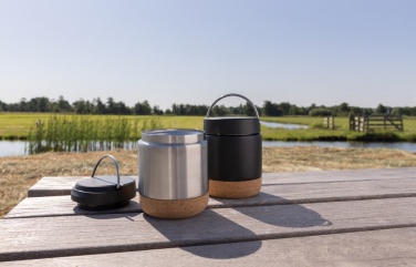 Logo trade promotional merchandise image of: Savory RCS certified recycled stainless steel foodflask