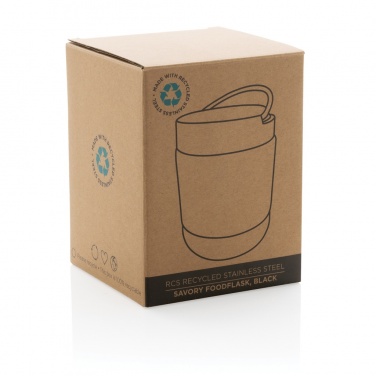 Logo trade promotional gift photo of: Savory RCS certified recycled stainless steel foodflask