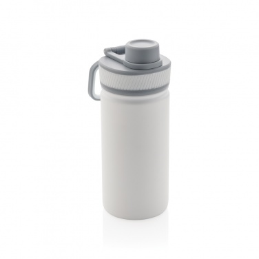 Logo trade advertising products picture of: Vacuum stainless steel bottle with sports lid 550ml