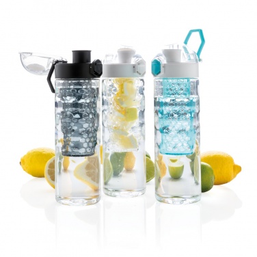 Logo trade promotional giveaways image of: Honeycomb lockable leak proof infuser bottle