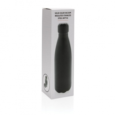 Logotrade promotional merchandise image of: Solid colour vacuum stainless steel bottle 500 ml