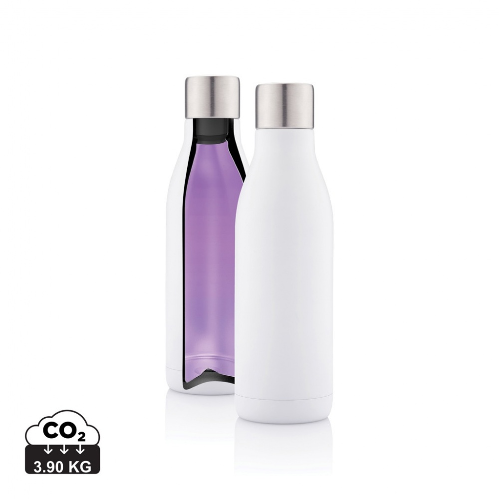 Logotrade business gifts photo of: UV-C steriliser vacuum stainless steel bottle
