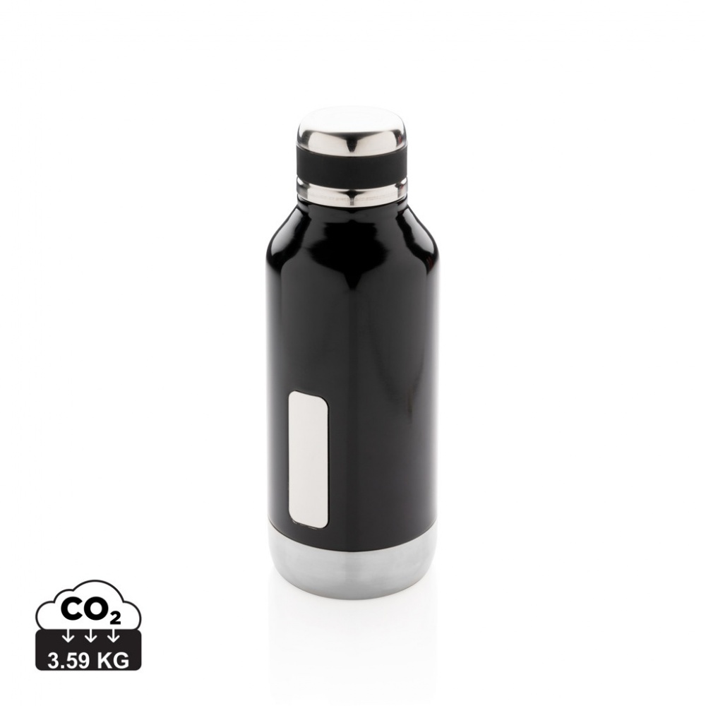 Logo trade corporate gifts image of: Leak proof vacuum bottle with logo plate