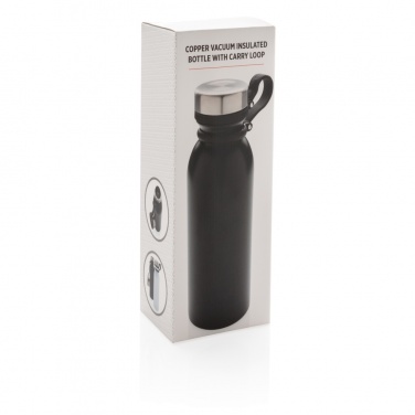 Logotrade advertising product image of: Copper vacuum insulated bottle with carry loop
