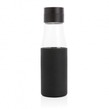 Logotrade promotional gift picture of: Ukiyo glass hydration tracking bottle with sleeve