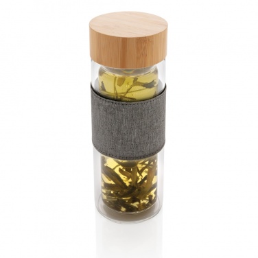 Logo trade promotional items picture of: Impact double wall borosilicate glass bottle