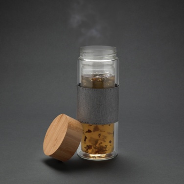 Logotrade promotional product image of: Impact double wall borosilicate glass bottle
