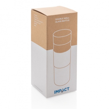 Logotrade promotional merchandise photo of: Impact double wall borosilicate glass bottle