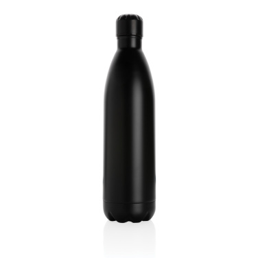 Logo trade business gifts image of: Solid colour vacuum stainless steel bottle 1L