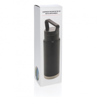 Logo trade promotional merchandise photo of: Leakproof vacuum on-the-go bottle with handle