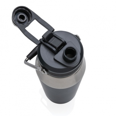 Logo trade advertising products image of: Vacuum stainless steel dual function lid bottle 1L