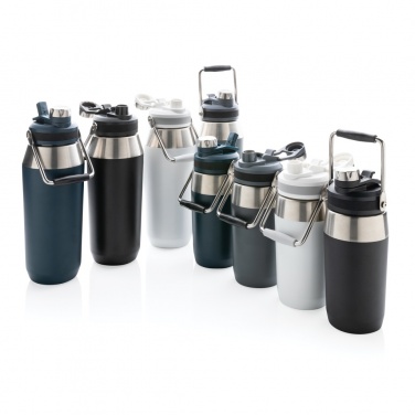 Logotrade promotional giveaway picture of: Vacuum stainless steel dual function lid bottle 1L