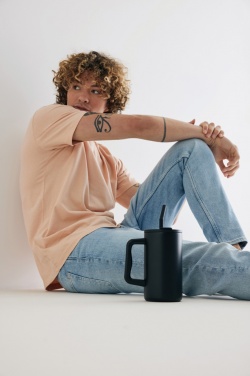 Logotrade promotional giveaway image of: Cube RCS certified recycled steel mug 800ml