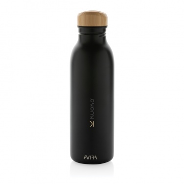 Logo trade business gifts image of: Avira Alcor RCS Re-steel single wall water bottle 600 ML