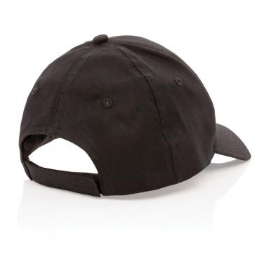 Logo trade corporate gift photo of: Impact 6 panel 190gr Recycled cotton cap with AWARE™ tracer
