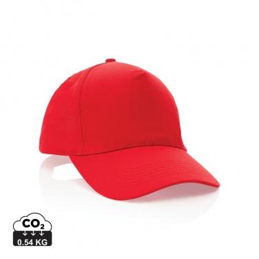 Logo trade promotional products picture of: Impact 5 panel 190gr Recycled cotton cap with AWARE™ tracer