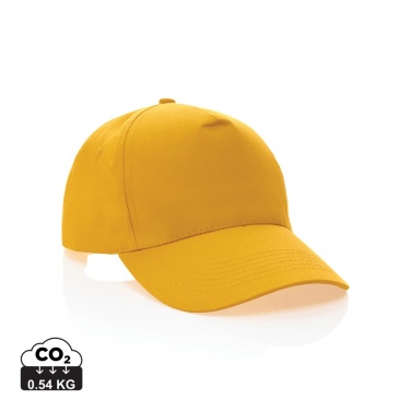 Logotrade promotional gift image of: Impact 5 panel 190gr Recycled cotton cap with AWARE™ tracer