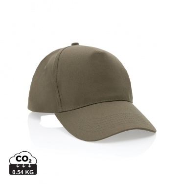 Logotrade advertising product image of: Impact 5 panel 190gr Recycled cotton cap with AWARE™ tracer