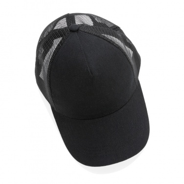 Logotrade promotional items photo of: Impact AWARE™ Brushed rcotton 5 panel trucker cap 190gr