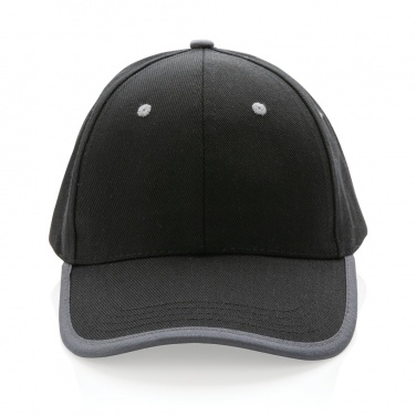 Logotrade promotional gift picture of: Impact AWARE™ Brushed rcotton 6 panel contrast cap 280gr