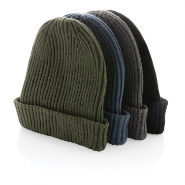 Logotrade promotional merchandise photo of: Impact AWARE™  Polylana® double knitted beanie