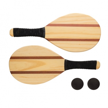 Logotrade promotional products photo of: Wooden frescobol tennis set