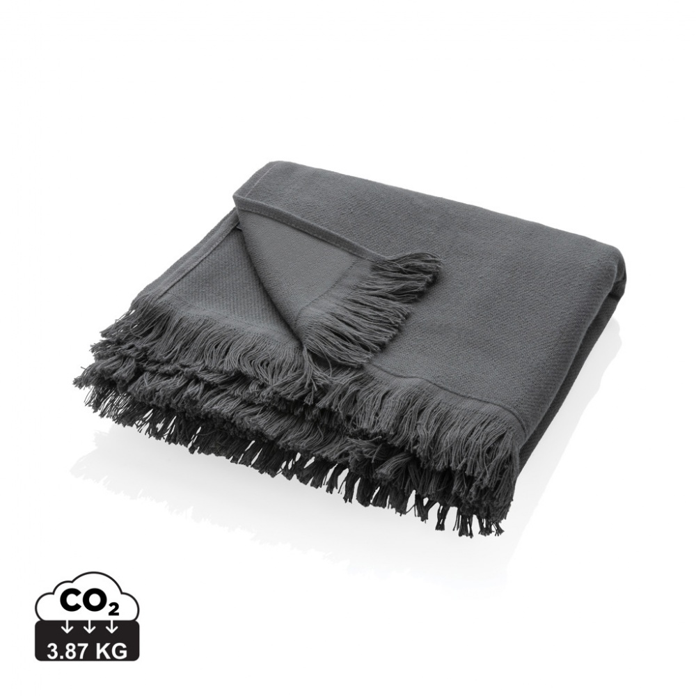 Logo trade promotional items image of: Ukiyo Keiko AWARE™ solid hammam towel 100x180cm