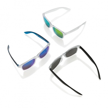 Logotrade business gift image of: Gleam RCS recycled PC mirror lens sunglasses