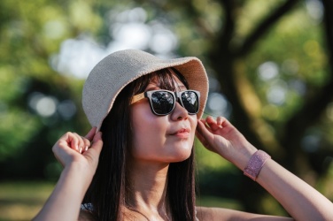 Logo trade promotional item photo of: Bamboo and RCS recycled plastic sunglasses