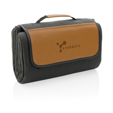 Logotrade promotional product picture of: Impact AWARE™ RPET picnic blanket with PU cover
