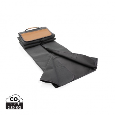 Logo trade promotional gifts picture of: Impact AWARE™ RPET picnic blanket with PU cover