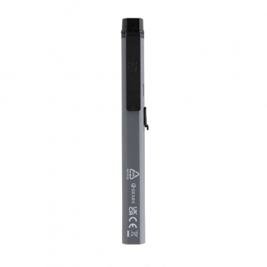 Logo trade promotional giveaways picture of: Gear X RCS recycled plastic USB rechargeable pen light
