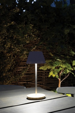 Logo trade promotional gift photo of: Pure Glow RCS usb-rechargeable recycled plastic table lamp