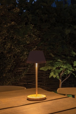 Logotrade promotional merchandise image of: Pure Glow RCS usb-rechargeable recycled plastic table lamp