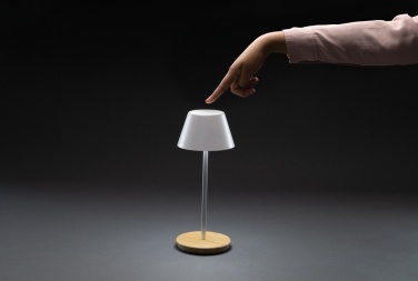 Logotrade promotional merchandise photo of: Pure Glow RCS usb-rechargeable recycled plastic table lamp