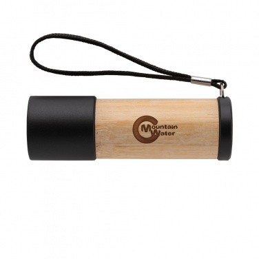 Logotrade promotional gift picture of: Bamboo and RCS certfied recycled plastic torch