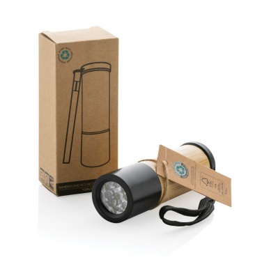 Logo trade promotional items picture of: Bamboo and RCS certfied recycled plastic torch