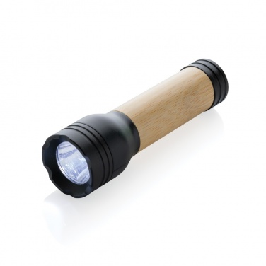 Logotrade corporate gift image of: Lucid 1W RCS certified recycled plastic & bamboo torch