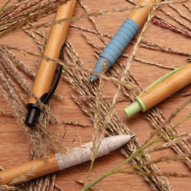 Logo trade promotional items picture of: Bamboo & wheat straw pen
