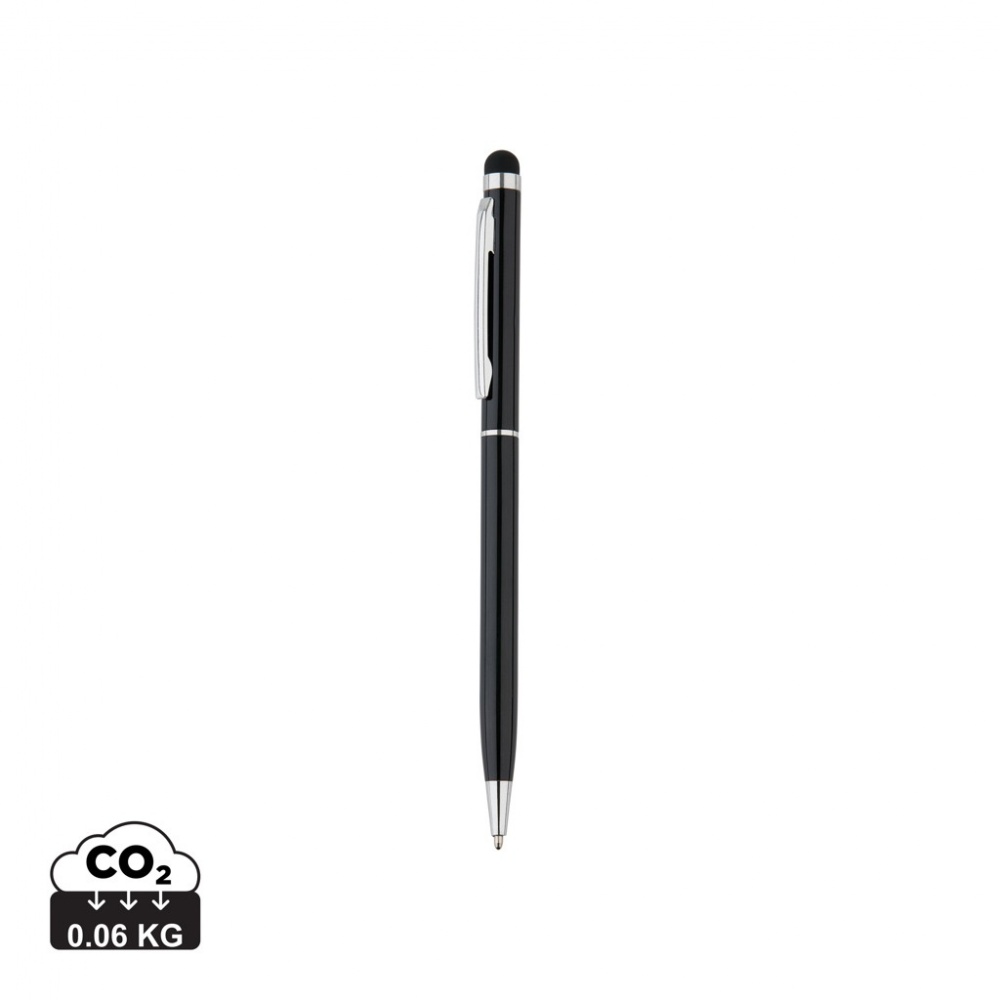 Logo trade corporate gift photo of: Thin metal stylus pen