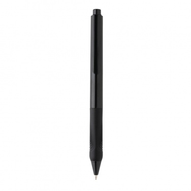 Logo trade promotional products image of: X9 solid pen with silicone grip
